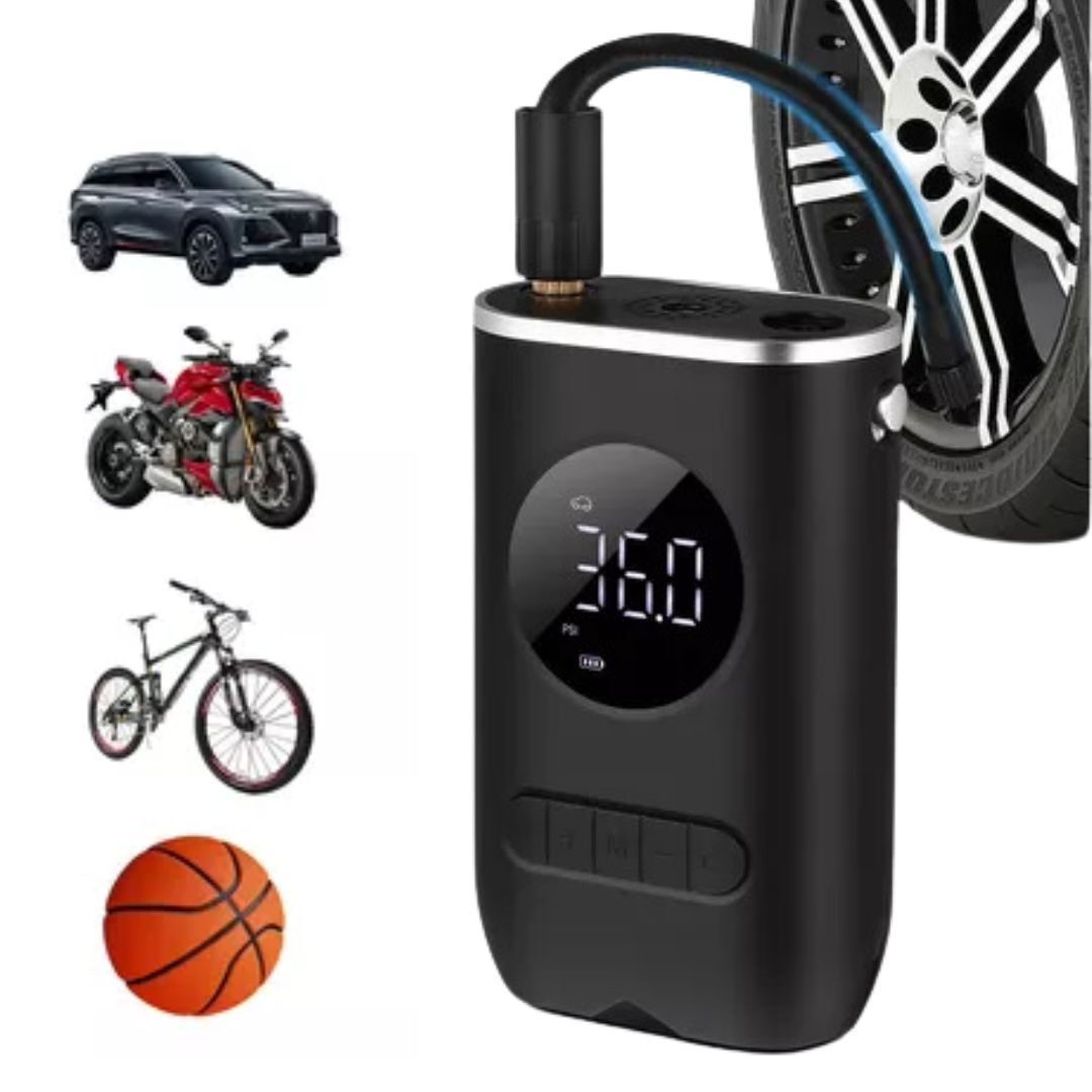 Inflador De Llantas Mini Compresor Portátil