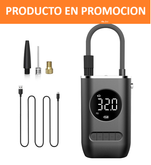 Inflador De Llantas Mini Compresor Portátil